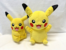 Pokemon Pikachu Talking Light Up 11 Plush Stuffed Working 9" Toys Lot of 2