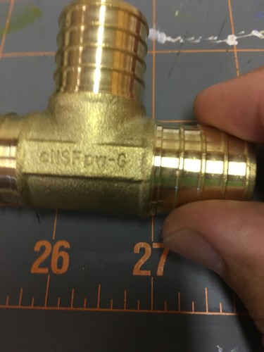 1" PEX T-Stück - Messing Quetschverschraubung - Bild 3 von 5