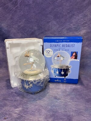 Hallmark Limited Edition Olympic Medalist Peggy Fleming 2002 Snow Globe 