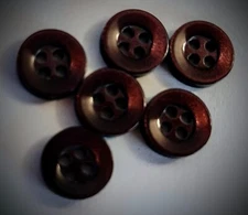 9/16" 4-Hole Wine Dress Shirt Buttons