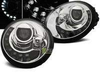 Scheinwerfer Paar VW New Beetle 98-05 Daylight LED Chrom