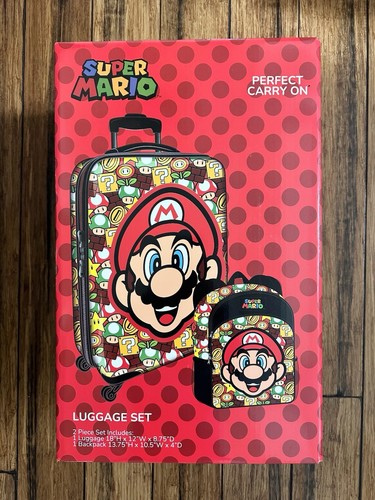 🔥NEW🔥 Super Mario Kids Licensed Carry-on & Backpack Luggage Set - Bild 7 von 8