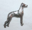 Whippet Dog Fine Pewter Pin Jewelry Art Usa Made