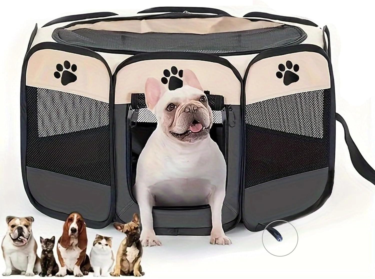 Box Cani Portatile Beccuccioli: Il Recinto con Ventose per Viaggi