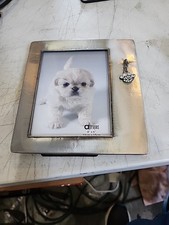 Apropos" Brand Photo Frame Silver 4" x 6" Dog Paw Charm