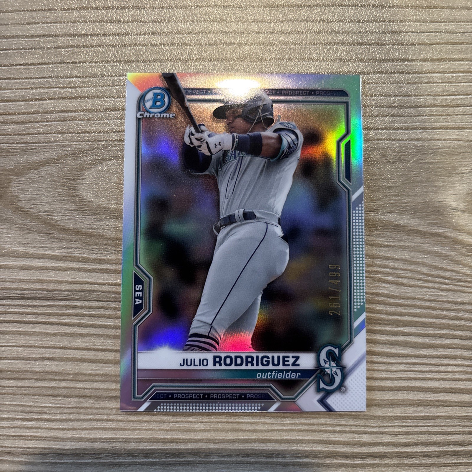 2021 Bowman Chrome Julio Rodriguez BCP-231 Refractor /499