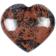 Crocon 50mm Mahogany obsidian Heart stone Big Heart Shape Puff Stones Set 450...