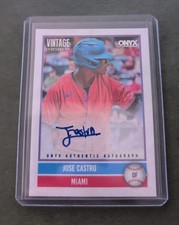 2026 ONYX VINTAGE Autograph #VA-JOCA JOSE CASTRO #/180 Miami