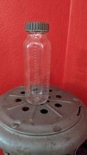 Old 1950's Evenflo Clear Glass Embossed Vintage 6.5" Tall Baby Bottle USA 2