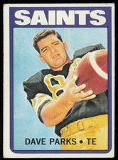 1972 TOPPS DAVE PARKS NEW ORLEANS SAINTS #14 VG+