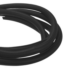 20ft 1 1/4 Inch Black Wire Loom Split Tubing Cord Protectors Flexible Conduit