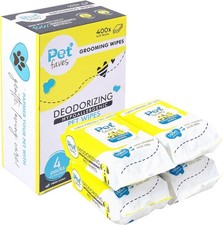 Pet Faves Dog Wipes for Cleaning and Deodorizing  Hypoallergenic Grooming Wi...