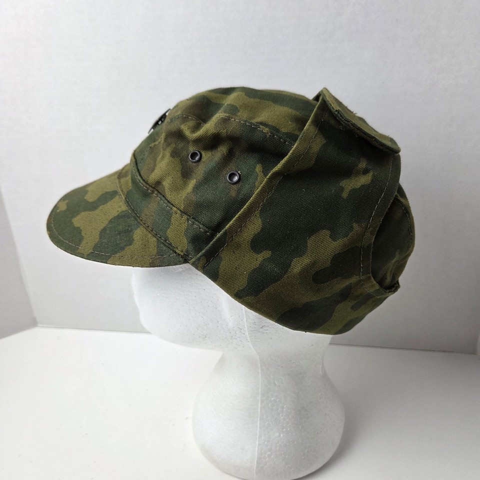 Soviet Naval Infantry TTsKO Butan camo winter afghanka Hat Cap Size 58 ...