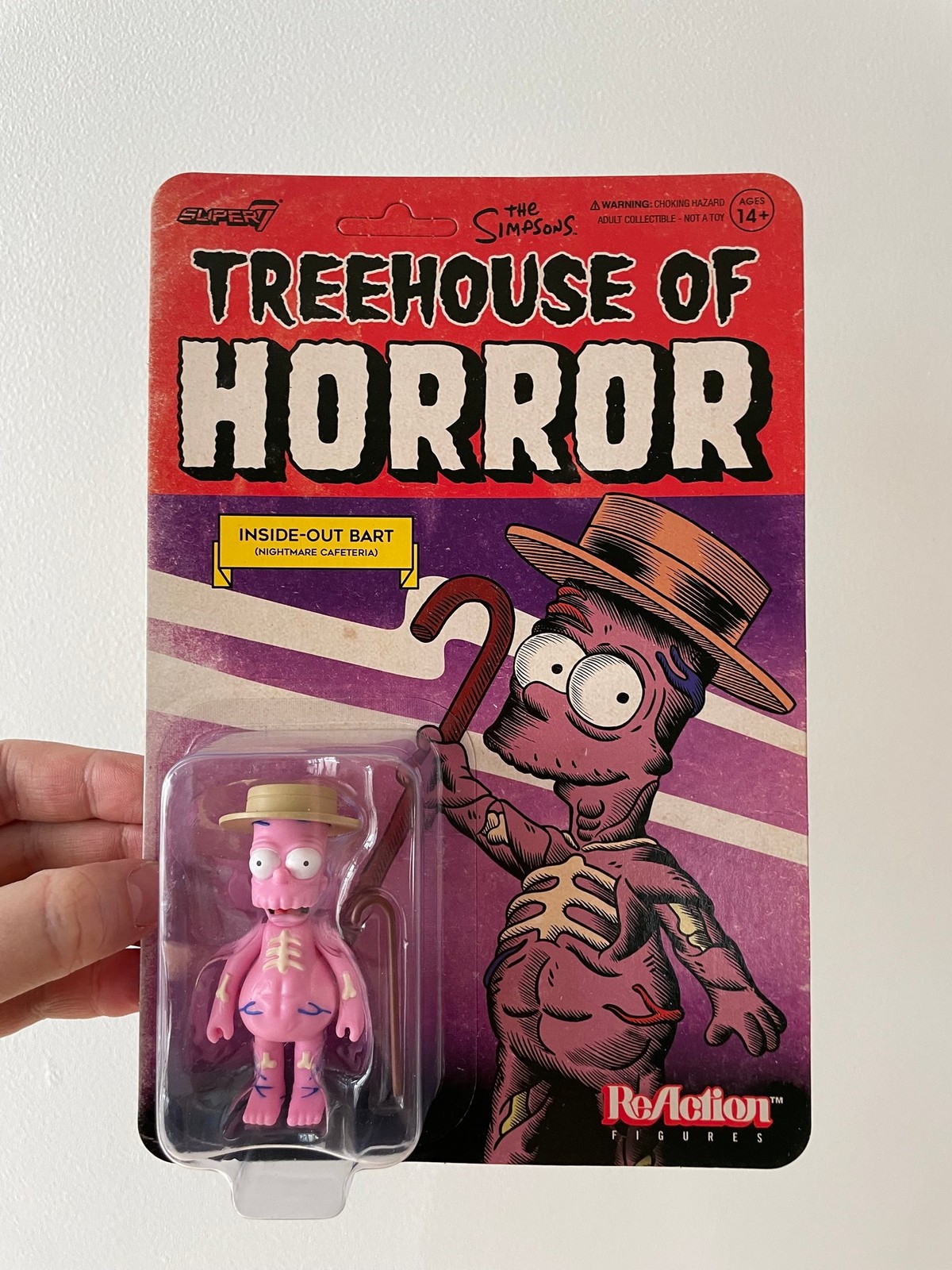 Super7 The Simpsons Inside-Out Bart Treehouse Horror Action Figure Collectible