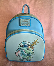 NWT Loungefly Disney Lilo Stitch Stitch Scrump Mini Backpack Blue