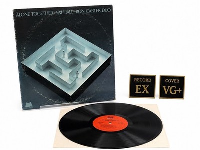 Jim Hall / Ron Carter Duo   Alone Together LP   Milestone MSP 9045   EX / VG+