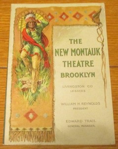 1910 Broadway Playbill "The Builder of Bridges" W/Kyrle Bellew  Montauck Theatre