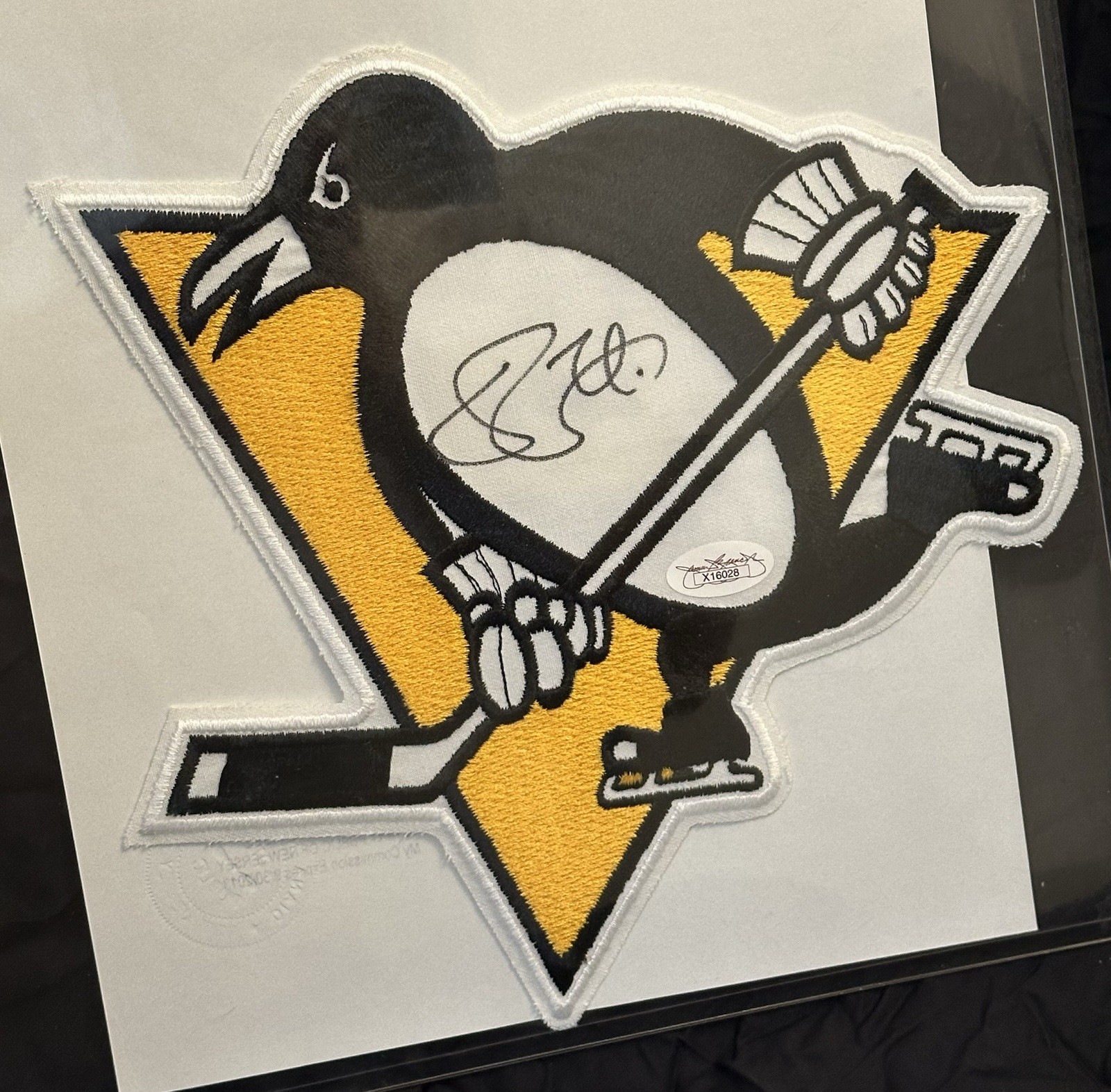 Evgeni Malkin Signed Pittsburgh Penguins Jersey Patch Crest Autograph JSA COA