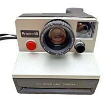 Vintage Polaroid Land Camera Instant Pronto B Flash -Untested With Owners Manual