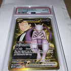 TEAM ROCKETS MEWTWO HYPER RARE GOLD HOLO DESTINED RIVALS PSA 10 GEM MT 240/182
