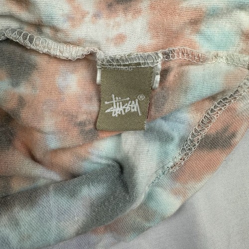 Stussy Designs Tie Dye Rasta Roots Reggae Logo T Shirt Mens Size Medium Hippie - Picture 5 of 11
