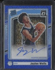 2024-25 Panini Donruss Optic JAYLEN WELLS #327 RC Auto Blue Choice Prizm  23/24
