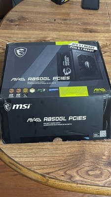  MAG A850GL PCIE5, Fully Modular Compact Gaming 850W Power Supply, 80+ Gold, ATX
