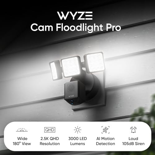 Floodlight Camera Pro, PCMag Editors' Choice, 3000-Lumen