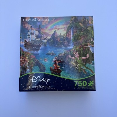 Disney Thomas Kinkade Peter Pan Neverland Puzzle 750 Pc Fantasy Collectible