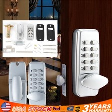 Mechanical Door Lock Keyless Knob Keypad Digital Code Password Entry Combination