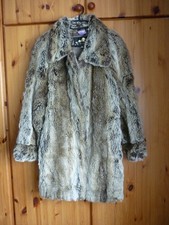 Leutex Collection Webpelz Kunstpelz Mantel Gr. 40