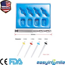 Dental Glass Quartz Fiber Post Endo Teeth Restorative Root Pins 1/1.2/1.4/1.6mm