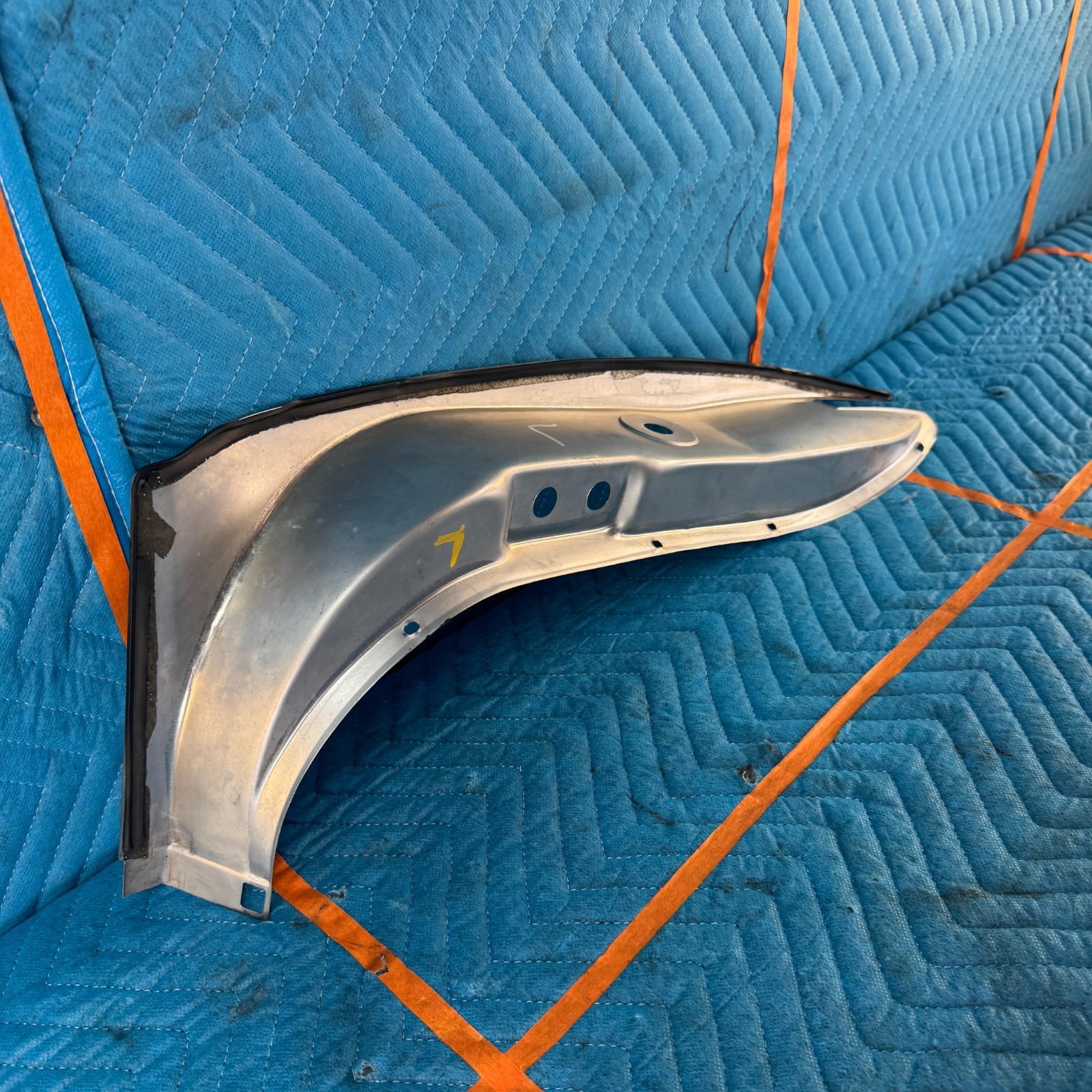 1989-1991 CHRYSLER TC MASERATI Driver Side Lock Pillar Door Jamb Chrome Trim 46K