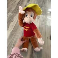 Curious George W/The Yellow Hat 18" Plush approximately Universal Studios
