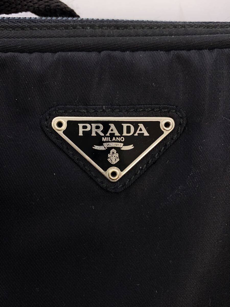 PRADA Briefcase Nylon Black Solid Cadena Corner w… - image 5