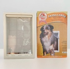 NEW EXTRA-LARGE PET DOOR Ideal Pet Products White Plastic Frame XL 15  x 10.5  