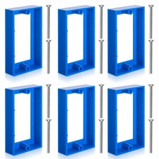 6 PCS 1/2 Inch Single Gang Outlet Receptacle Box Extender Electric Blue