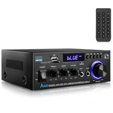 AK45 Stereo Amplifier Home Audio, Stereo Receivers 300W Home 2 Channel Blueto...