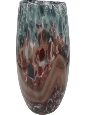 Multicoloured Glass Vase with Swirl Pattern 26.5cm - Z#5036 - Image 1 of 4