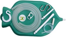Enema Bag Kit for Colon Cleansing with Platinum Cured Silicone Hose 2 Green