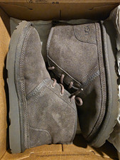 UGG Neumel Women  s Gray Suede Sheepskin Lined Lace-Up Ankle Chukka US 5