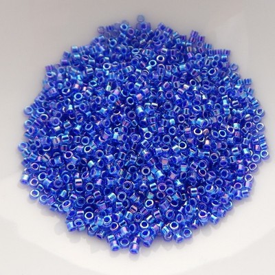 11/o Delica Beads Lined Blue Violet AB 5g Miyuki Cylinder DB063 DB0063