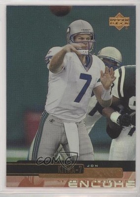 1999 Upper Deck Encore Jon Kitna #157 c7w