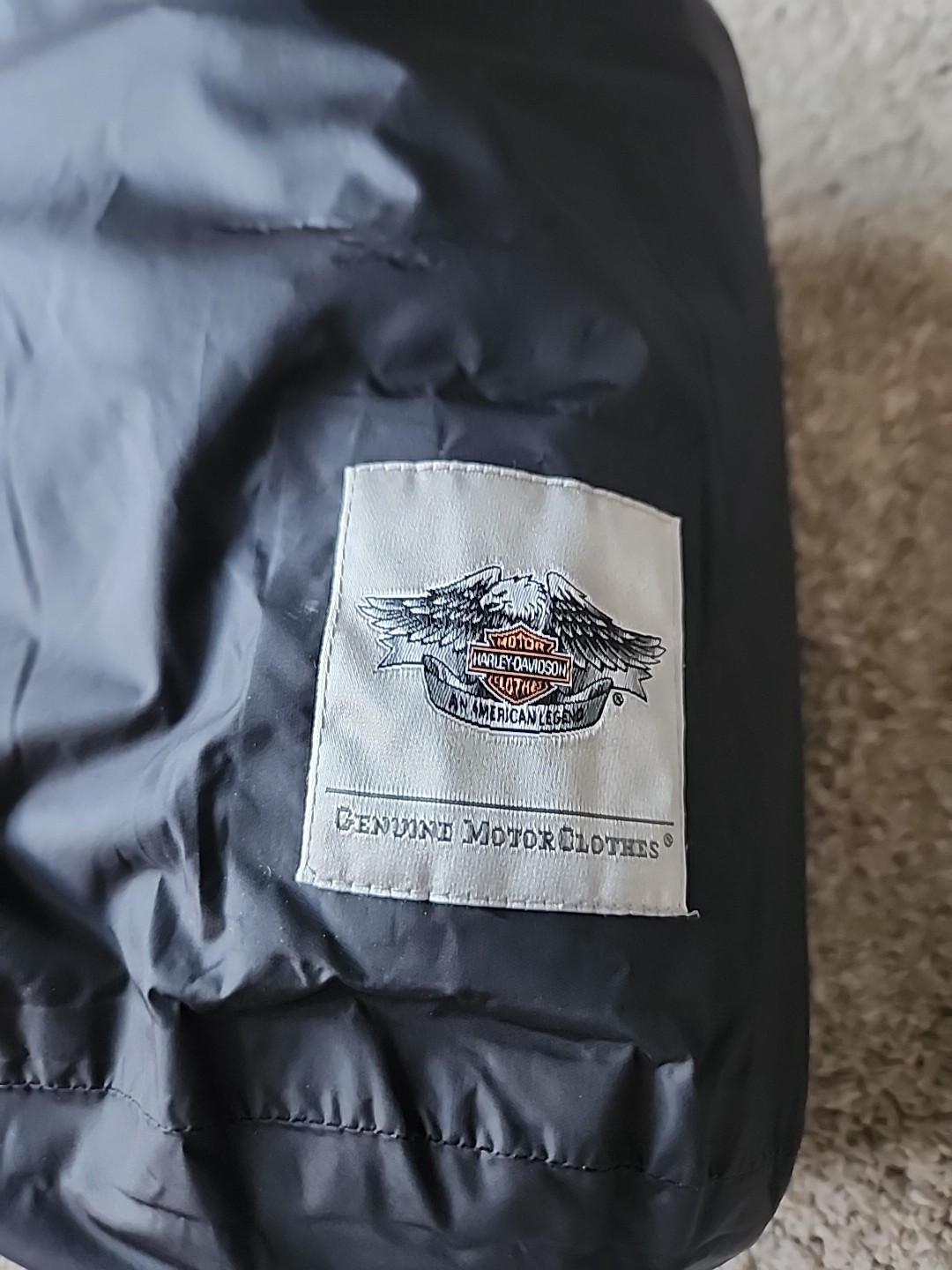 Harley Davidson Womens Small Rain Jacket With Matching Pants Black