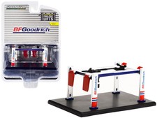 Greenlight 16150B Adjustable Four-Post Lift "BFGoodrich" 1/64 Diecast Model