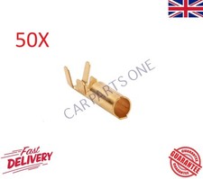 50X ROUND FEMALE WIRE CABLE TERMINAL CRIMP ELECTRIC CONNECTORS