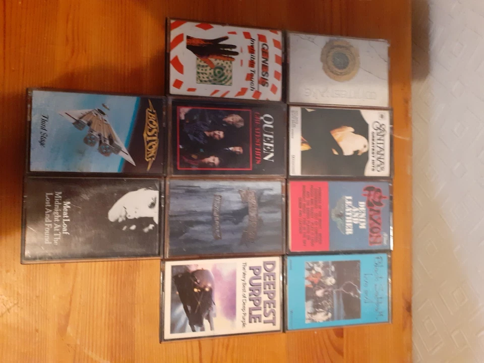 Cassette Tape Bundle - Rock Ten Cassettes Black Sabbath Queen Saxon Etc - Image 2 of 4