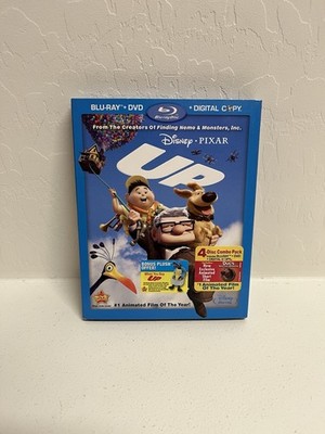 Up Combo 4-Disc Set Disney Pixar Blu-ray + DVD + Digital Slipcover Inserts CIB