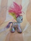 My Little Pony Lot of 2 Plastic Horse Figures w/ Glitter Tinsel Hair — photo 4
