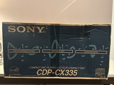 Sony CDP-CX335 300 Disc Changer Player- Refurbished  New Belts In Box Complete